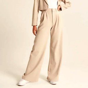 Pink Laura - (NEW) The Effortless Tailored Wide Leg Pants (Black & Beige)